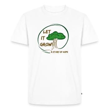 Let it grow - Männer Premium Bio T-Shirt - Weiß - Vorne - Nico (187cm)