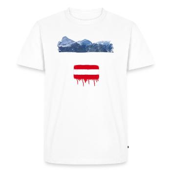 Wildkogel,montagne,montagne,autriche,domaine skiable,ski - T-shirt Premium bio Homme - blanc - Devant - Nico (187cm)