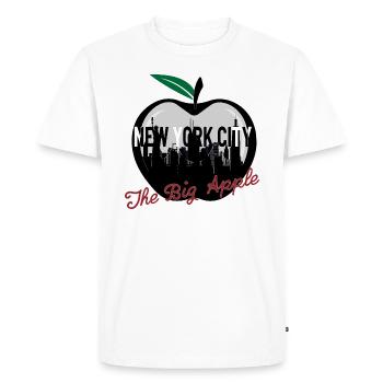 La ville de New York - T-shirt Premium bio Homme - blanc - Devant - Nico (187cm)