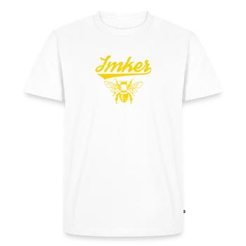 beekeeper - Men's Premium Organic T-Shirt - white - Front - Nico (187cm)