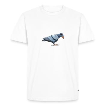 Oiseau espion pour chemises sombres - T-shirt Premium bio Homme - blanc - Devant - Nico (187cm)