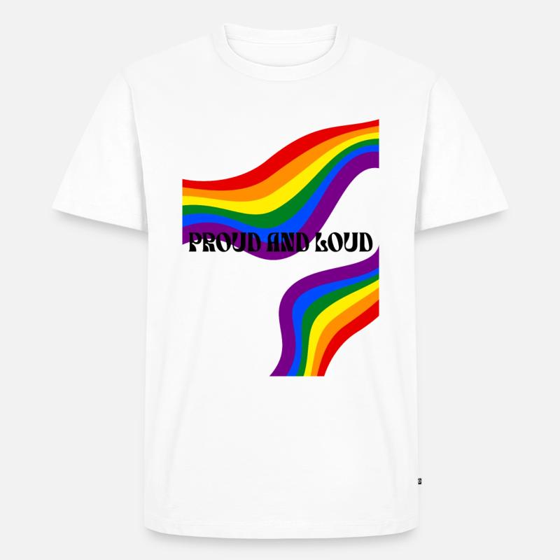 Pride - Männer Premium Bio T-Shirt - Weiß