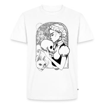 Bonne nuit - T-shirt Premium bio Homme - blanc - Devant - Nico (187cm)