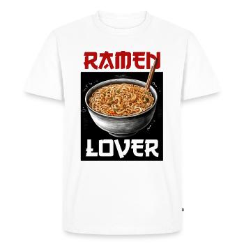Ramen Lover Ramen Noodles - Men's Premium Organic T-Shirt - white - Front - Nico (187cm)