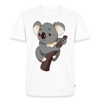 Koala - T-shirt Premium bio Homme - blanc - Devant - Nico (187cm)