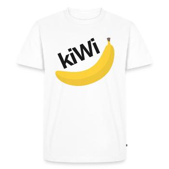 CRAZY FRUITS Collection - T-shirt Premium bio Homme - blanc - Devant - Nico (187cm)