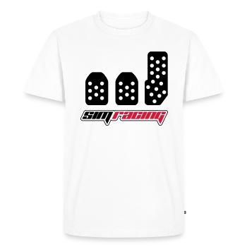SimRacing /// Simracer /// top gear - T-shirt Premium bio Homme - blanc - Devant - Nico (187cm)