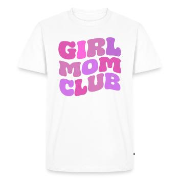 Club des mamans filles - T-shirt Premium bio Homme - blanc - Devant - Nico (187cm)