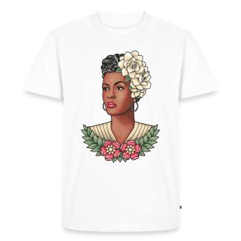BILLIE TAT - T-shirt Premium bio Homme - blanc - Devant - Nico (187cm)