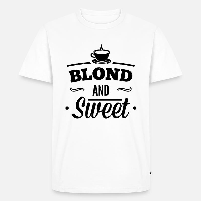 Blond und Süß Kaffee 1 - Männer Premium Bio T-Shirt - undefined