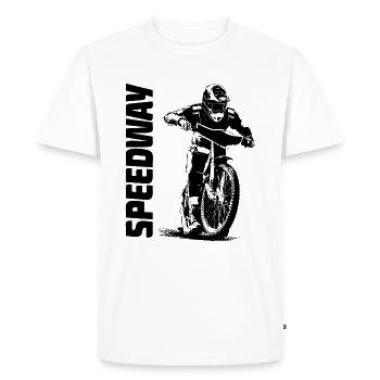 Speedway - Moto Speedway - T-shirt Premium bio Homme - blanc - Devant - Nico (187cm)