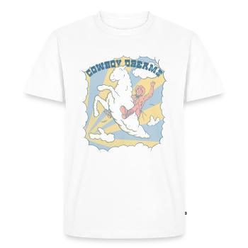 Cowboy Dreams - Men's Premium Organic T-Shirt - white - Front - Nico (187cm)