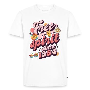 1954 Vintage Birthday Born in 1954 - Men's Premium Organic T-Shirt - white - Front - Nico (187cm)