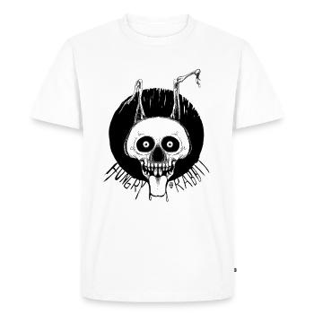 Hungry Rabbit - Men's Premium Organic T-Shirt - white - Front - Nico (187cm)