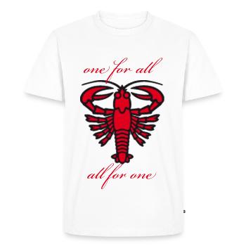 Cottbus all for one - Men's Premium Organic T-Shirt - white - Front - Nico (187cm)