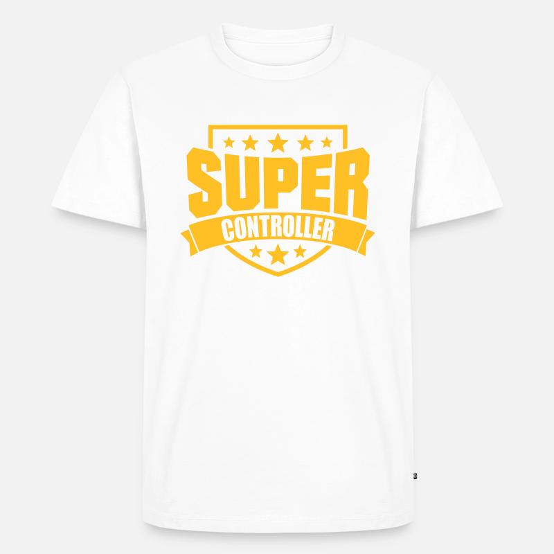 Super Controller - Männer Premium Bio T-Shirt - Weiß