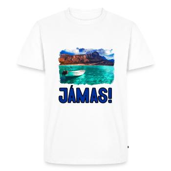 Jamas Crete Ouzo Boire - T-shirt Premium bio Homme - blanc - Devant - Nico (187cm)