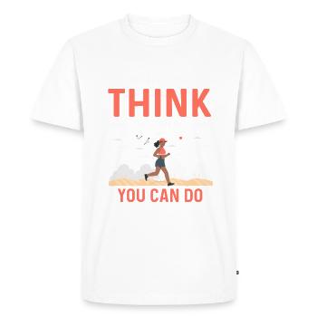 Jogging - T-shirt Premium bio Homme - blanc - Devant - Nico (187cm)