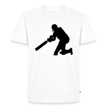 Cricket Cricket Strike Ball Thorball - T-shirt Premium bio Homme - blanc - Devant - Nico (187cm)