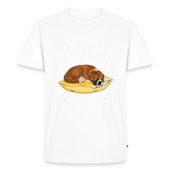 Offiial German Boxer - Men's Premium Organic T-Shirt - white - Front - Nico (187cm)