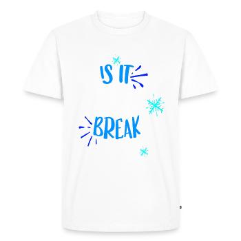 Is it winter break yet? - Colorized - Men's Premium Organic T-Shirt - white - Front - Nico (187cm)