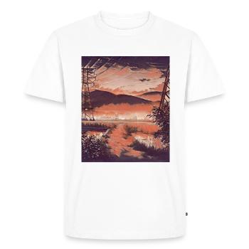 Campagne japonaise - T-shirt Premium bio Homme - blanc - Devant - Nico (187cm)