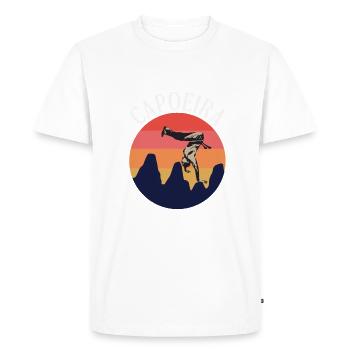 Capoeira brésilienne - T-shirt Premium bio Homme - blanc - Devant - Nico (187cm)