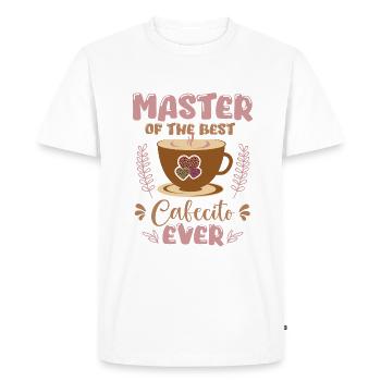 Amateur de Cafecito Buvant du café cubain Cafecito Mix - T-shirt Premium bio Homme - blanc - Devant - Nico (187cm)