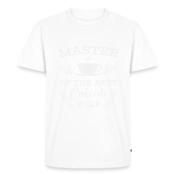 Amateur de Cafecito Buvant du café cubain Cafecito Mix - T-shirt Premium bio Homme - blanc - Devant - Nico (187cm)