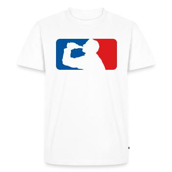 Enterrement de vie de garçon JGA - T-shirt Premium bio Homme - blanc - Devant - Nico (187cm)