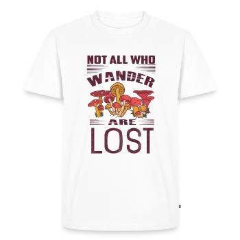 Mushroom pickers and mushroom friends - Men's Premium Organic T-Shirt - white - Front - Nico (187cm)
