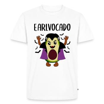 Avocat Vampire Drôle de Légume Fruit Cadeau - T-shirt Premium bio Homme - blanc - Devant - Nico (187cm)