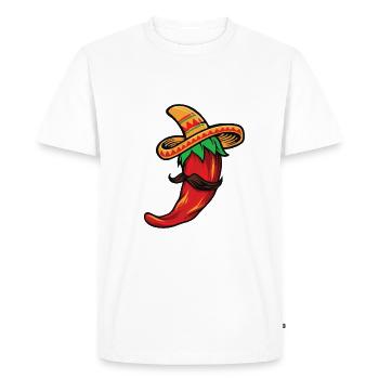 Funny costume for Cinco de Mayo in Mexico - Men's Premium Organic T-Shirt - white - Front - Nico (187cm)