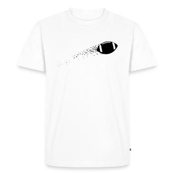Jour de match - Énergie et d’équipe - T-shirt Premium bio Homme - blanc - Devant - Nico (187cm)
