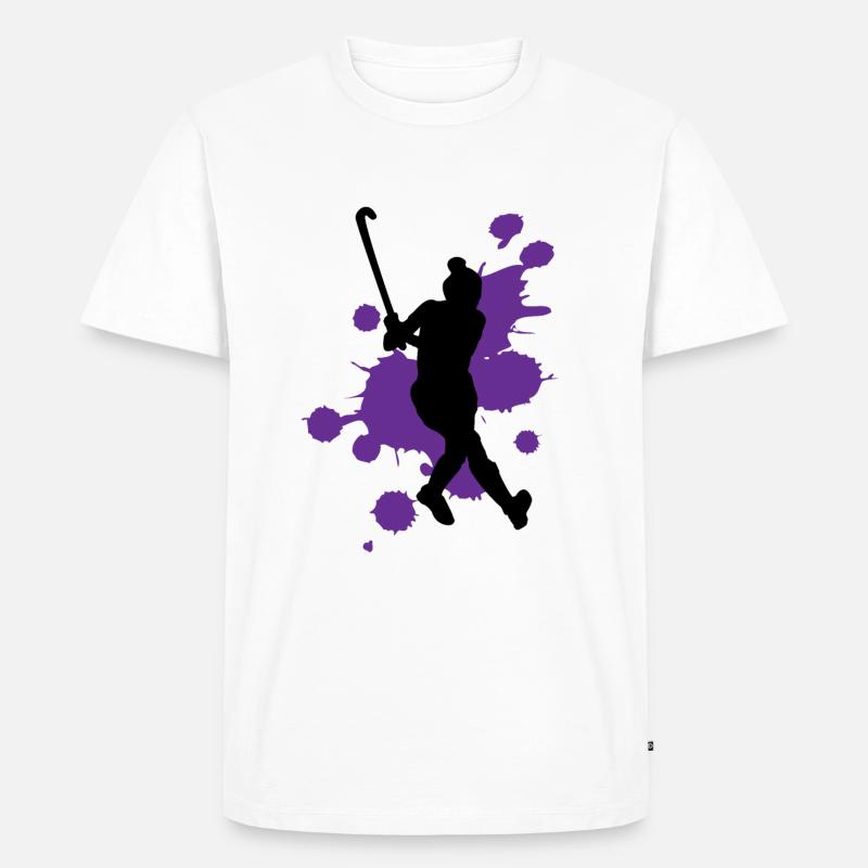 Kreative Farbspritzer Kunstexplosion - Männer Premium Bio T-Shirt - Weiß