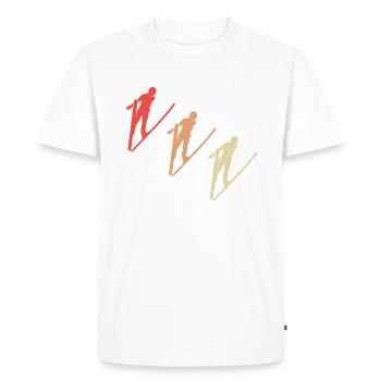 Colorful Jumpers - Men's Premium Organic T-Shirt - white - Front - Nico (187cm)