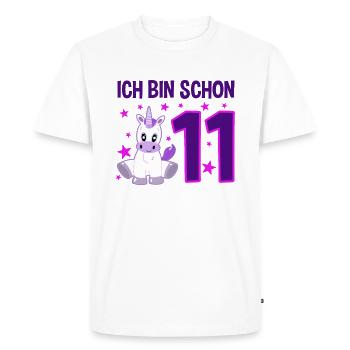 Unicorn Magic 11 ans de Lucky Star - T-shirt Premium bio Homme - blanc - Devant - Nico (187cm)