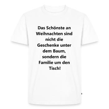 Cadeau de famille pour la fête de l’amour - T-shirt Premium bio Homme - blanc - Devant - Nico (187cm)