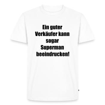 Le cadeau pour le meilleur vendeur du monde - T-shirt Premium bio Homme - blanc - Devant - Nico (187cm)