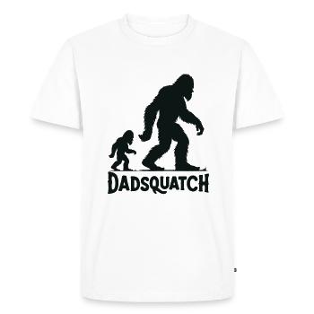 Bigfoot DADSQUATCH Dad Dad Dad Gift - Men's Premium Organic T-Shirt - white - Front - Nico (187cm)
