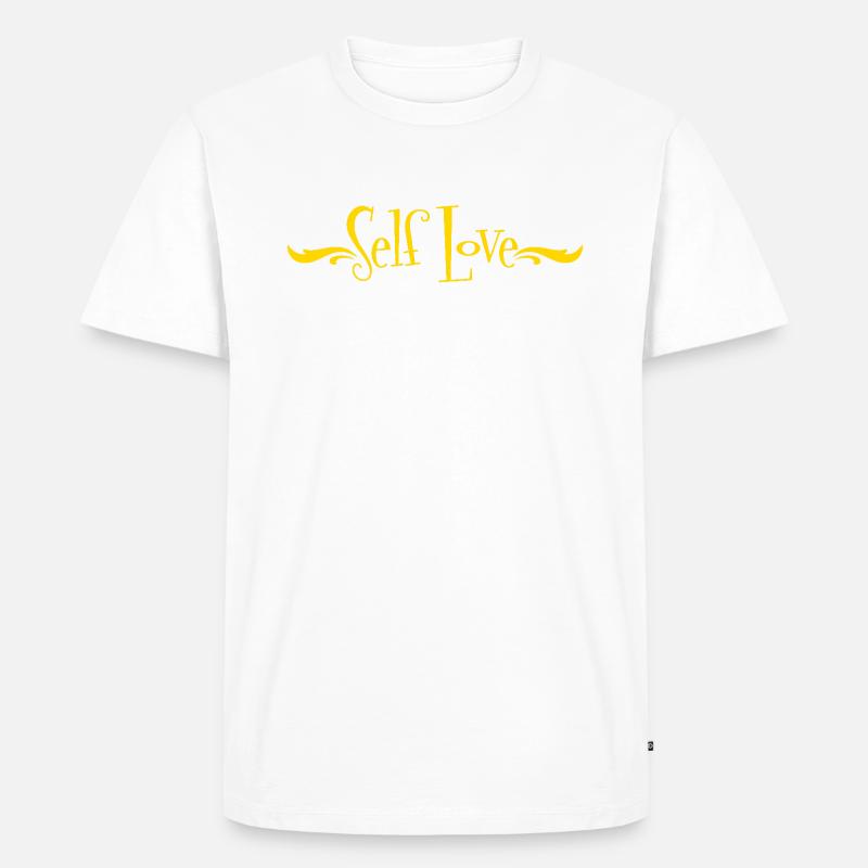 self love - Männer Premium Bio T-Shirt - Weiß