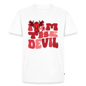 Devil Devil Evil House Dragon Wife - Men's Premium Organic T-Shirt - white - Front - Nico (187cm)