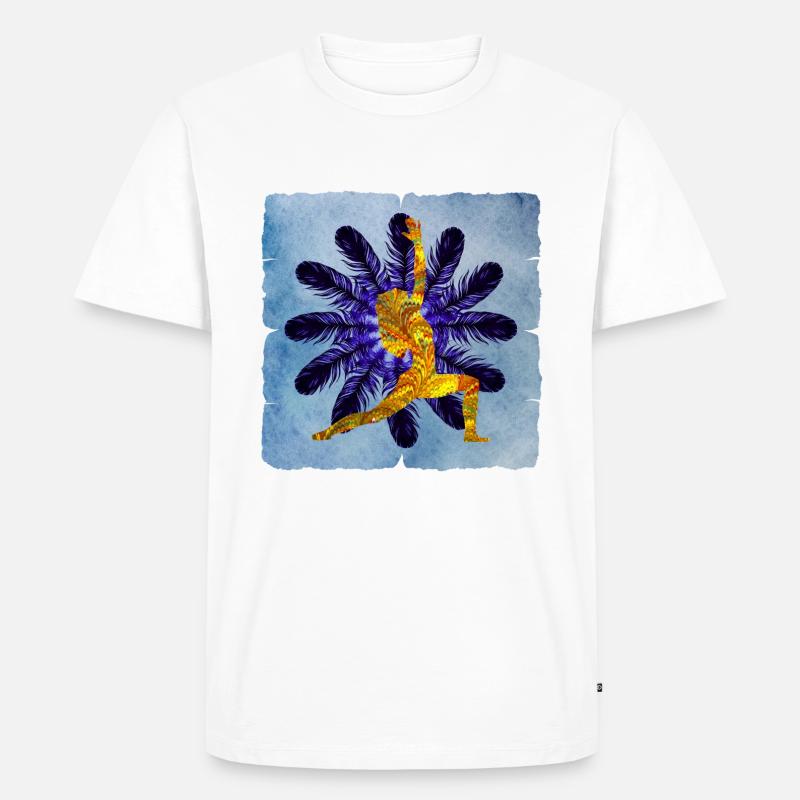 yoga 24 e 38 - Männer Premium Bio T-Shirt - Weiß