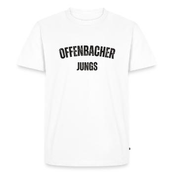 Offenbacher Boys - T-shirt Premium bio Homme - blanc - Devant - Nico (187cm)