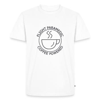 Flight Paramedic Coffee powered air rescue - Men's Premium Organic T-Shirt - white - Front - Nico (187cm)