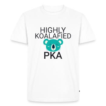 PKA Koalafied Pharmacy - Men's Premium Organic T-Shirt - white - Front - Nico (187cm)