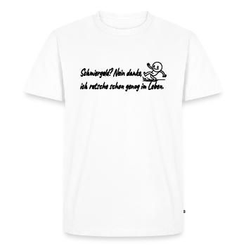 Bribe, no thanks!! - Men's Premium Organic T-Shirt - white - Front - Nico (187cm)
