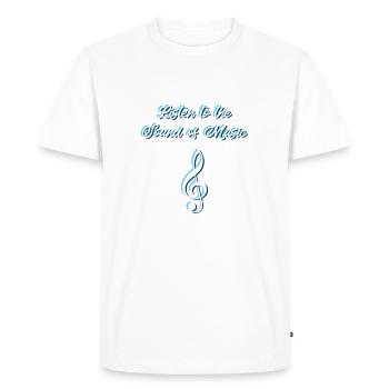 la musique - T-shirt Premium bio Homme - blanc - Devant - Nico (187cm)