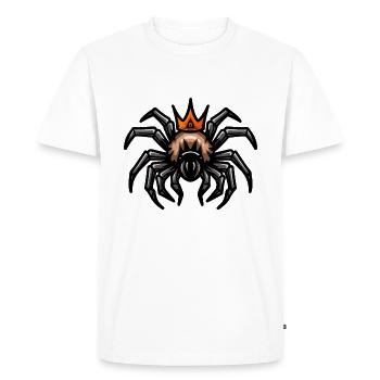 Tarentule Cartoon Couronne - T-shirt Premium bio Homme - blanc - Devant - Nico (187cm)
