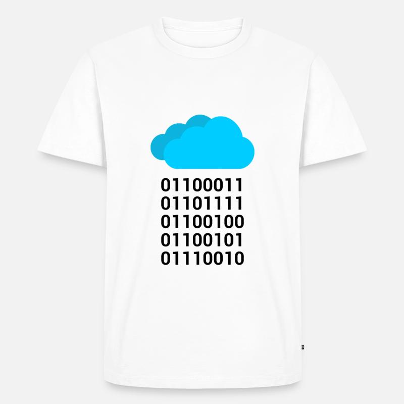 Computer Science Binary Gift Shirt - Men's Premium Organic T-Shirt - white